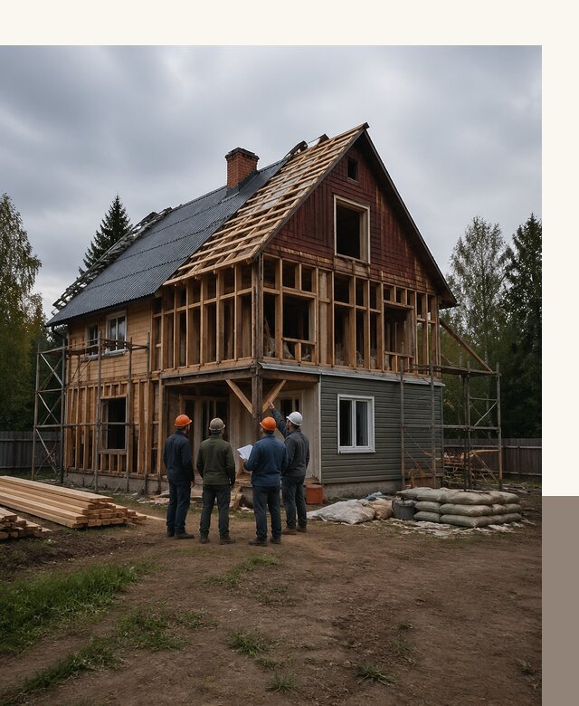 Реконструкция дачного дома в Назарове под ключ с проектом