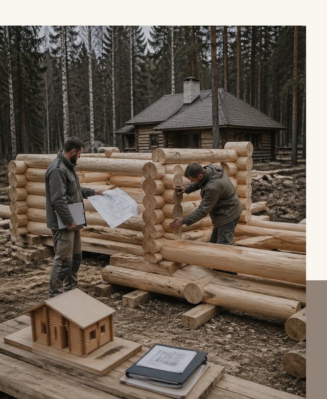 Проектирование и строительство домов из бревна в Назарове