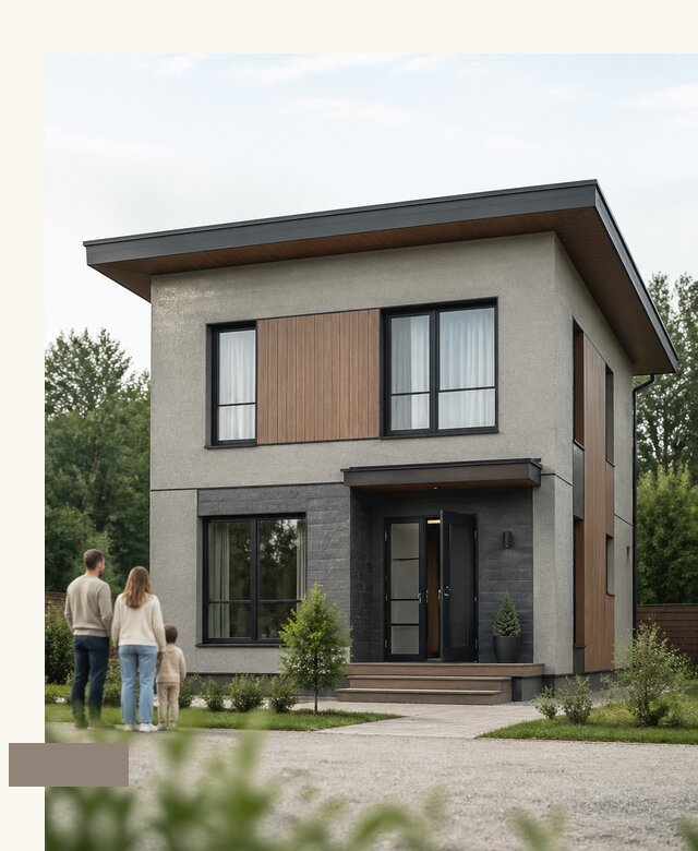 Проект дома 7 на 7 3 спальни в Назарове от 35973 - А3дПро-Нрв